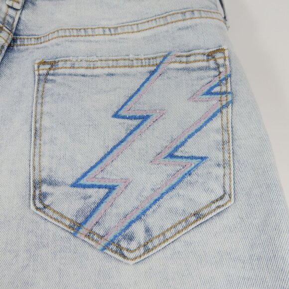 DRIFTWOOD Goldie High Rise Jeans SHORTS Size 27 Ziggy Stardust Denim NEW $128 - Picture 8 of 9
